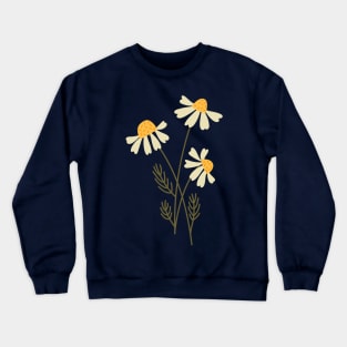 Chamomile flowers Crewneck Sweatshirt